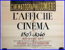 Vintage L'AFFICHE de CINEMA 1895-1946 French 32x24 Exhibition Poster FREE SHIP