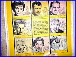 Vintage Large Poster Walt Disney Movie Pollyanna 1960 Original Numbered