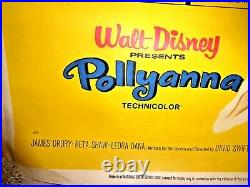 Vintage Large Poster Walt Disney Movie Pollyanna 1960 Original Numbered