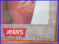Vintage Levi advertisement Sam Maxwell Jeans poster Hot Girl denim Rare 11967