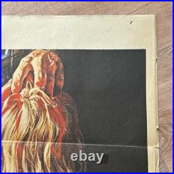 Vintage MANIAC 1980 Original Folded Horror Film Movie Poster 27x40 Spain