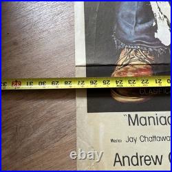 Vintage MANIAC 1980 Original Folded Horror Film Movie Poster 27x40 Spain