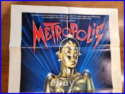 Vintage METROPOLIS Movie Poster, Giorgio Moroder, Lang 1984, 41 x 27 inches