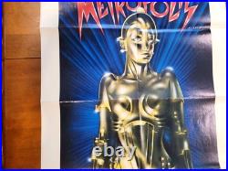 Vintage METROPOLIS Movie Poster, Giorgio Moroder, Lang 1984, 41 x 27 inches