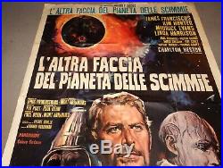 Vintage MOVIE POSTER-Large ITALY 1970-BENEATH the PLANET of the APES 39x55