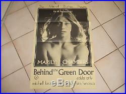 Vintage Marilyn Chambers Behind The Green Door One Sheet Original Movie Poster