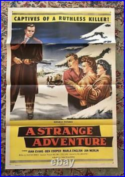 Vintage Movie Film Advertising Poster A Strange Adventure