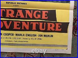 Vintage Movie Film Advertising Poster A Strange Adventure