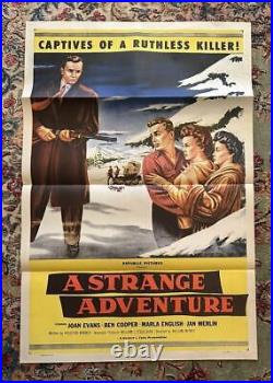 Vintage Movie Film Advertising Poster A Strange Adventure