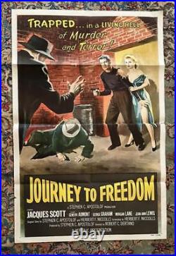 Vintage Movie Film Advertising Poster Journey to Freedom