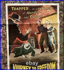 Vintage Movie Film Advertising Poster Journey to Freedom