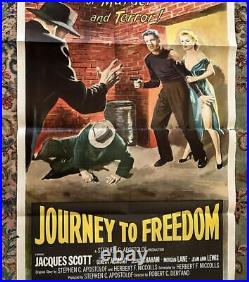 Vintage Movie Film Advertising Poster Journey to Freedom