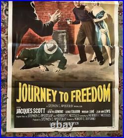 Vintage Movie Film Advertising Poster Journey to Freedom