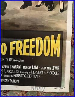 Vintage Movie Film Advertising Poster Journey to Freedom