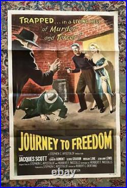 Vintage Movie Film Advertising Poster Journey to Freedom