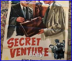 Vintage Movie Film Advertising Poster Secret Venture