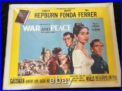 Vintage Movie Poster 1/2 SH War and Peace 1956 Audrey Hepburn