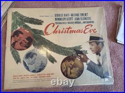 Vintage Movie Poster 1/2 Sheet Lot Of Two A & B Christmas Eve George Raft 1947