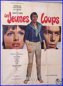 Vintage Movie Poster Affiche Ancienne 1968 Film Les Jeunes Loups Marcel Carné
