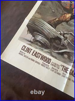 Vintage Movie Poster Clint Eastwood The Gauntlet One Sheet Cinema Bill Art