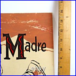 Vintage Movie Poster Humphrey Bogart Treasure of Sierra Madre Old Original 19x14