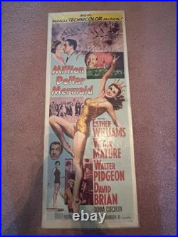 Vintage Movie Poster Insert Milliion Dollar Mermaid 1952 Esther Williams