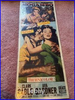 Vintage Movie Poster Insert Mogambo 1953 Ava Gardner Grace Kelly