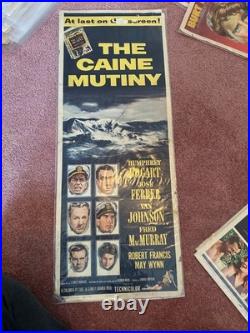 Vintage Movie Poster Insert The Caine Mutiny 1954 Humphrey Bogart