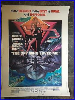 Vintage Movie Poster James Bond 007 The Spy Who Loved Me