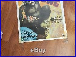 Vintage Movie Poster King Kong Fay Wray Poster 1933 MovieFree Ship
