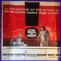 Vintage Movie Poster Look Back In Anger Huge Six Sheet 80x80 inch L