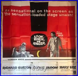 Vintage Movie Poster Look Back In Anger Huge Six Sheet 80x80 inch L