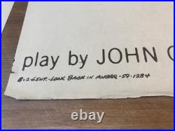 Vintage Movie Poster Look Back In Anger Huge Six Sheet 80x80 inch L