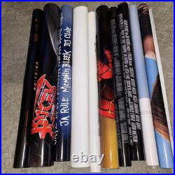 Vintage Movie Poster One Sheet Bundle 10 Originals Spiderman Mummy Speed Racer