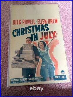 Vintage Movie Window Card Christmas in July 1940 Dick Powell Ellen Drew Vintage Movie Window Card Christmas in July 1940 Dick Powell Ellen Drew