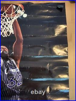 Vintage NBA Shaquille Shaq basketball poster lot of 3, NBA sticker