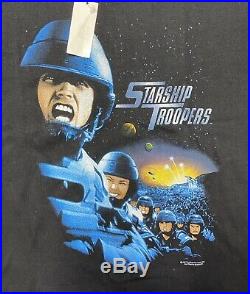Vintage NWT 1997 Starship Troopers Poster Movie Shirt XL