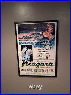 Vintage Niagra Movie Poster Marilyn Monroe 1971 28x20 Rare Litho Made In USA