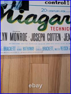 Vintage Niagra Movie Poster Marilyn Monroe 1971 28x20 Rare Litho Made In USA