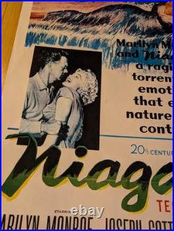 Vintage Niagra Movie Poster Marilyn Monroe 1971 28x20 Rare Litho Made In USA