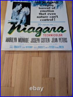 Vintage Niagra Movie Poster Marilyn Monroe 1971 28x20 Rare Litho Made In USA