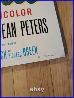 Vintage Niagra Movie Poster Marilyn Monroe 1971 28x20 Rare Litho Made In USA