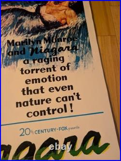 Vintage Niagra Movie Poster Marilyn Monroe 1971 28x20 Rare Litho Made In USA