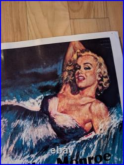 Vintage Niagra Movie Poster Marilyn Monroe 1971 28x20 Rare Litho Made In USA
