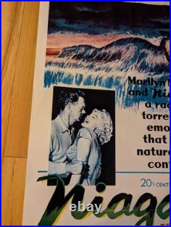 Vintage Niagra Movie Poster Marilyn Monroe 1971 28x20 Rare Litho Made In USA