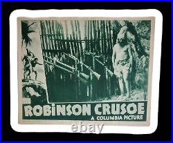 Vintage Original 1932 Movie Poster Robinson Crusoe 11x14