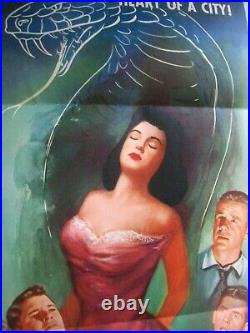 Vintage Original 1955 CULT of the COBRA Movie Poster noir Sci-Fi # 2
