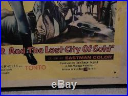 Vintage Original 1957 Lone Ranger and the Lost City of Gold Movie Poster 58/240