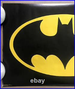 Vintage Original 1960s Batman Movie Poster DC comics 1964 Logo Pinup Bat
