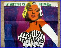Vintage Original 1960s MARILYN MONROE 7 Year Itch Movie Poster Warhol art